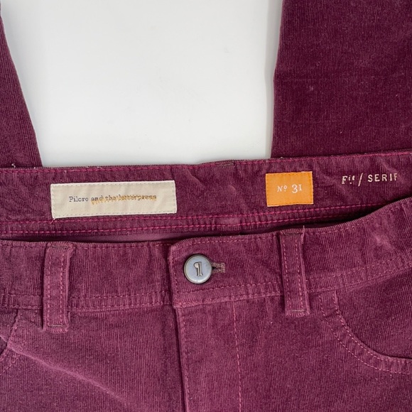 Pilcro & the Letterpress Mauve Curduroy Pants - Picture 7 of 12
